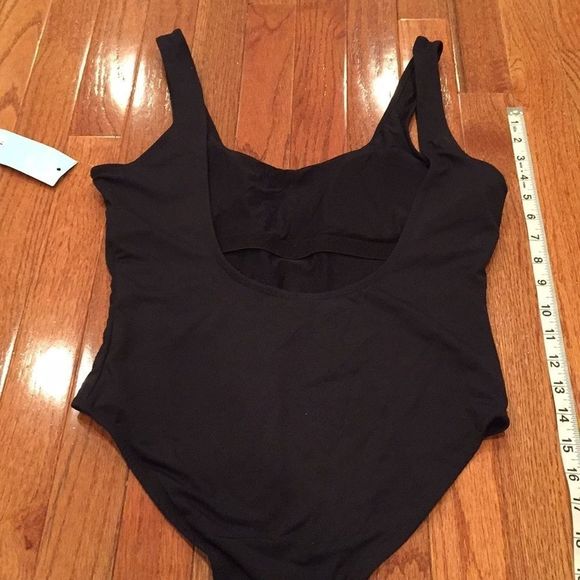 💗 Rue Bleu One Piece Black Swimsuit Medium NWT - Picture 3 of 6
